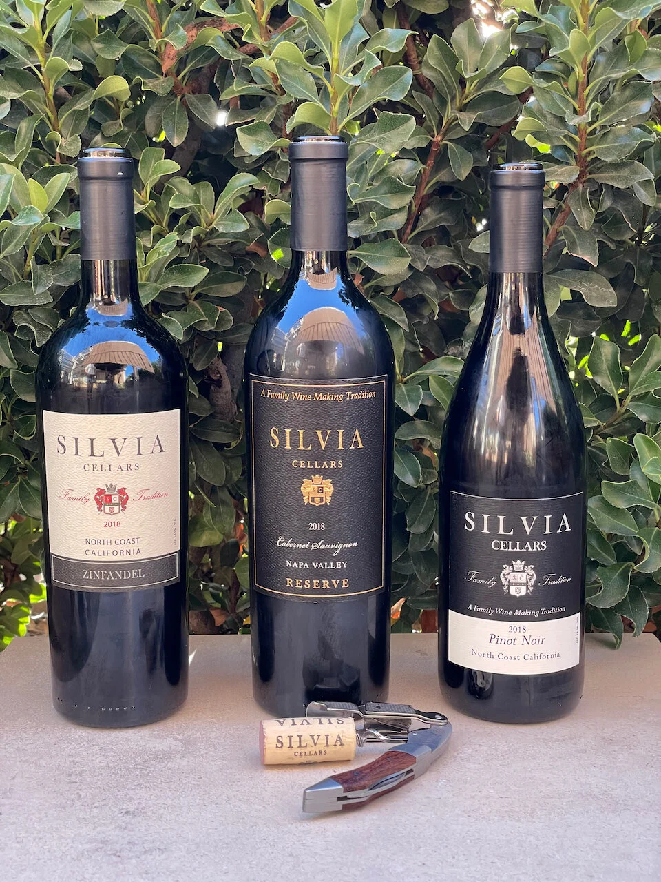 Silvia Cellars   Silvia Cellars is a small family-owned winery whose mission is to produce a small number of high-quality California wines from some of California's best vineyards. And, matching vineyard to varietal is the key to their process for