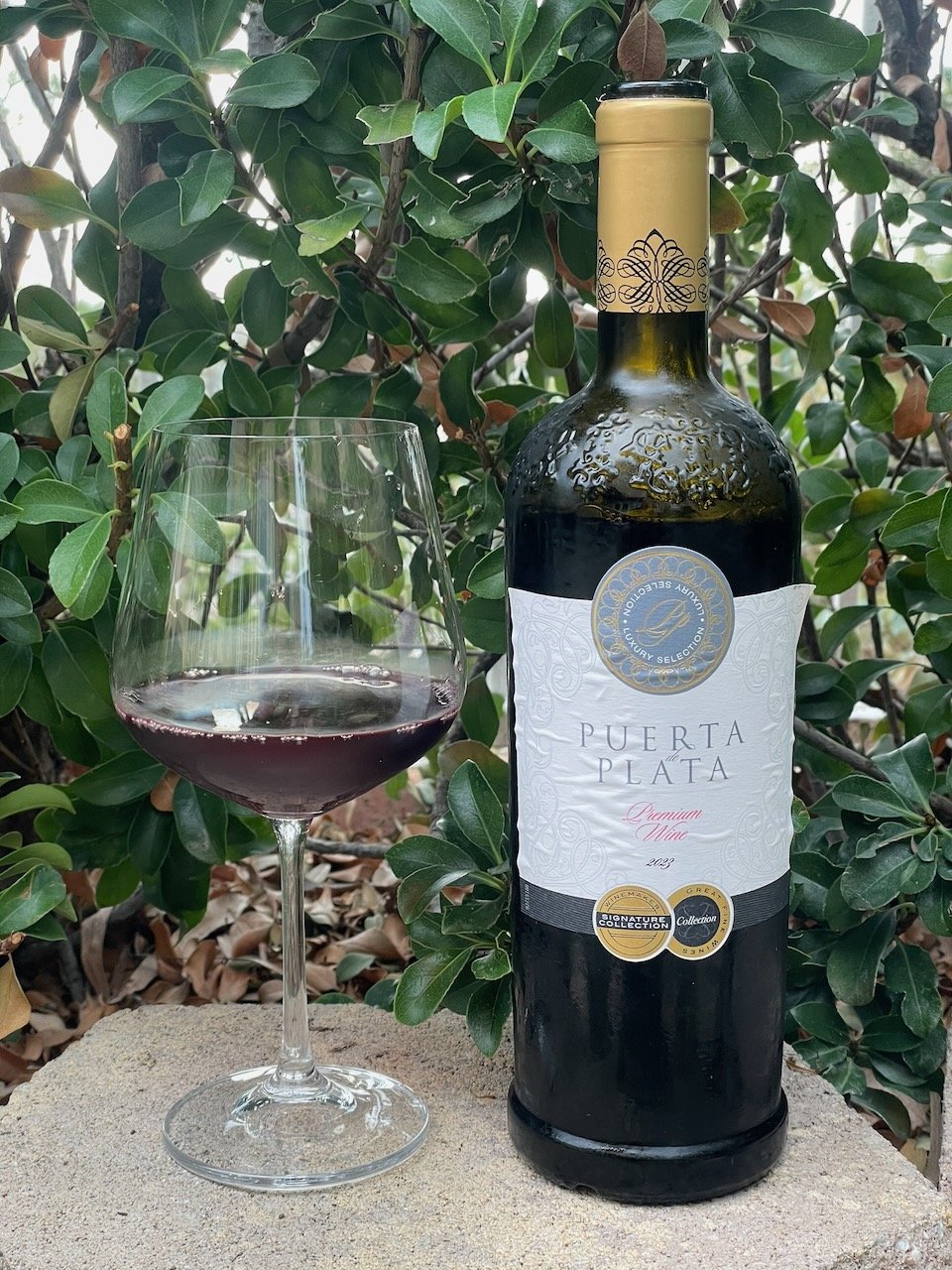   2023 Puerta de Plata ($7.99)   Puerta de Plata (i.e., Silver Door) wine is produced in Spain and bottled by Terra Cellars.  It is made from 60% Tempranillo and 40% Garnacha. A bit of on-line searching seems to indicate this wine was aged for 12 mon