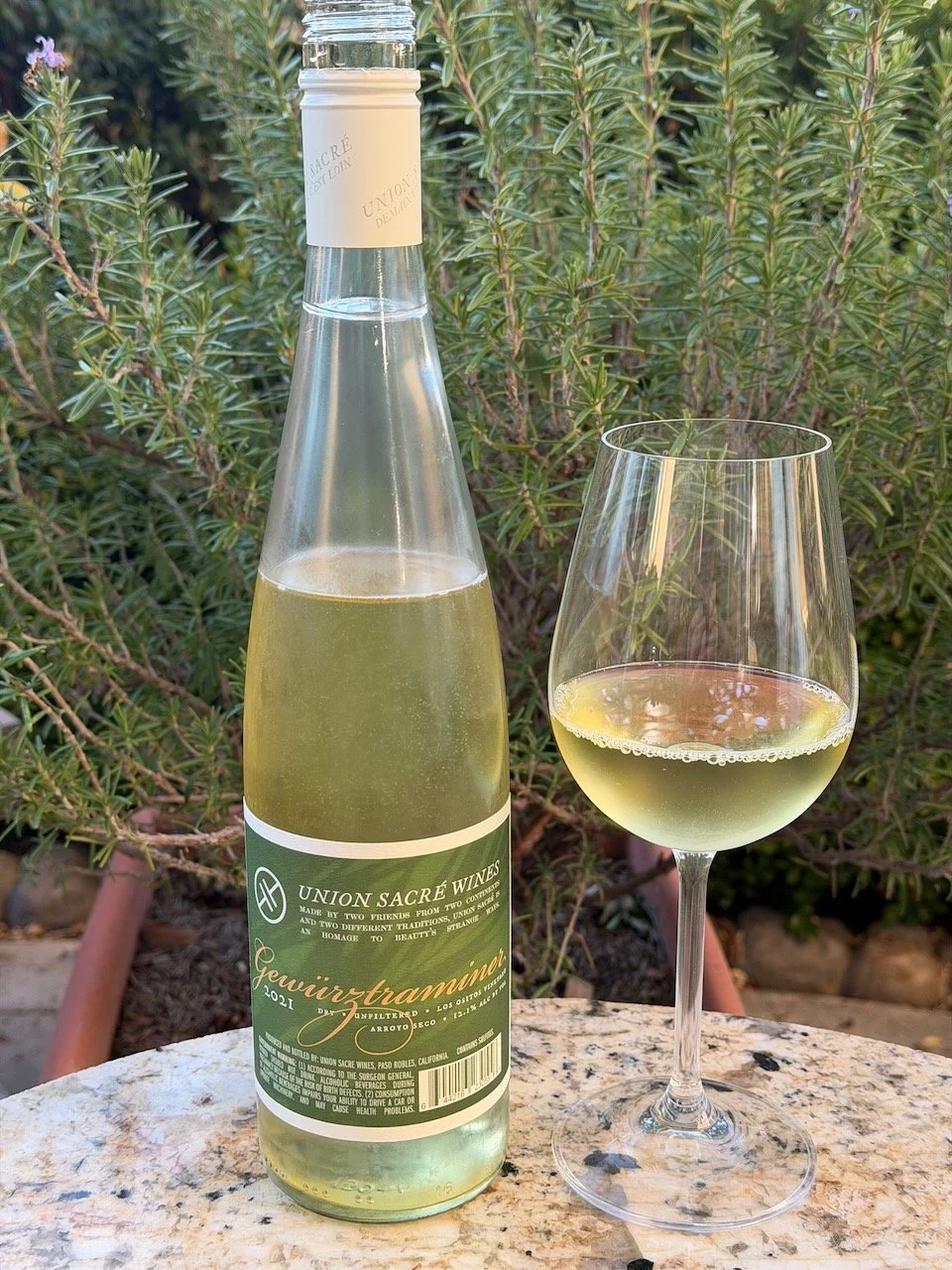 Behind the Cork™ - Union Sacre Wines Gewurztramminer