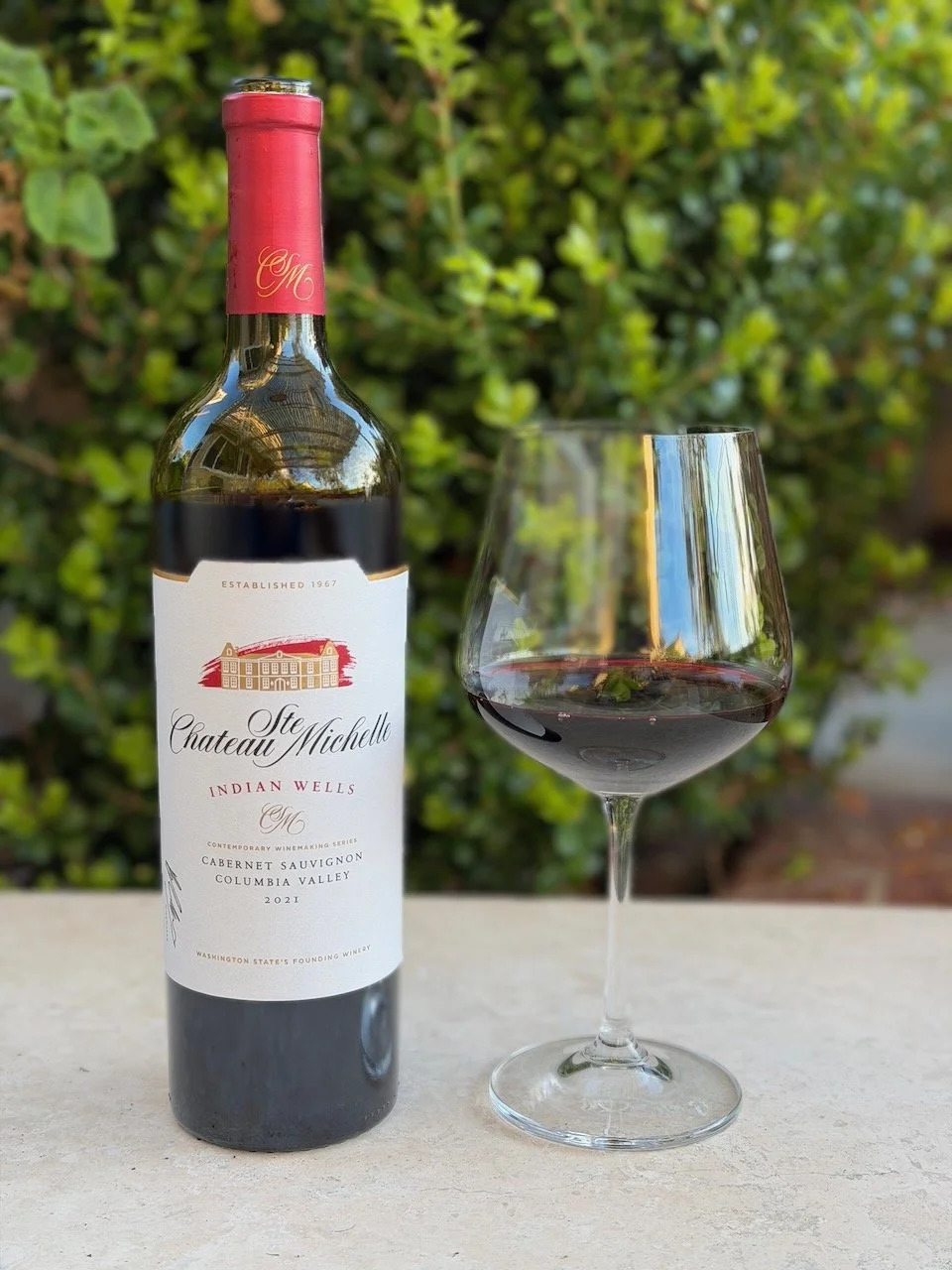   2021 Chateau Ste. Michelle Indian Wells Cabernet Sauvignon ($19.99)   When Chateau Ste. Michelle was founded in 1967, many believed great wine could only come from Italy or California. Their founders set out to prove otherwise—and in doing so, esta
