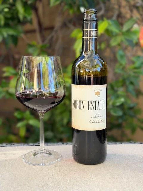  2020 Sobon Estate Amador County Barbera ($17)   Shenandoah Vineyards in Plymouth, CA, was founded in 1977 by Shirley and Leon Sobon. They moved from Los Altos, California, where Leon was a Senior Scientist with the Lockheed Research Lab. Leon's gif