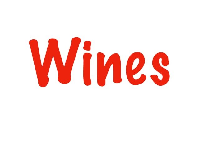Listing of Wines