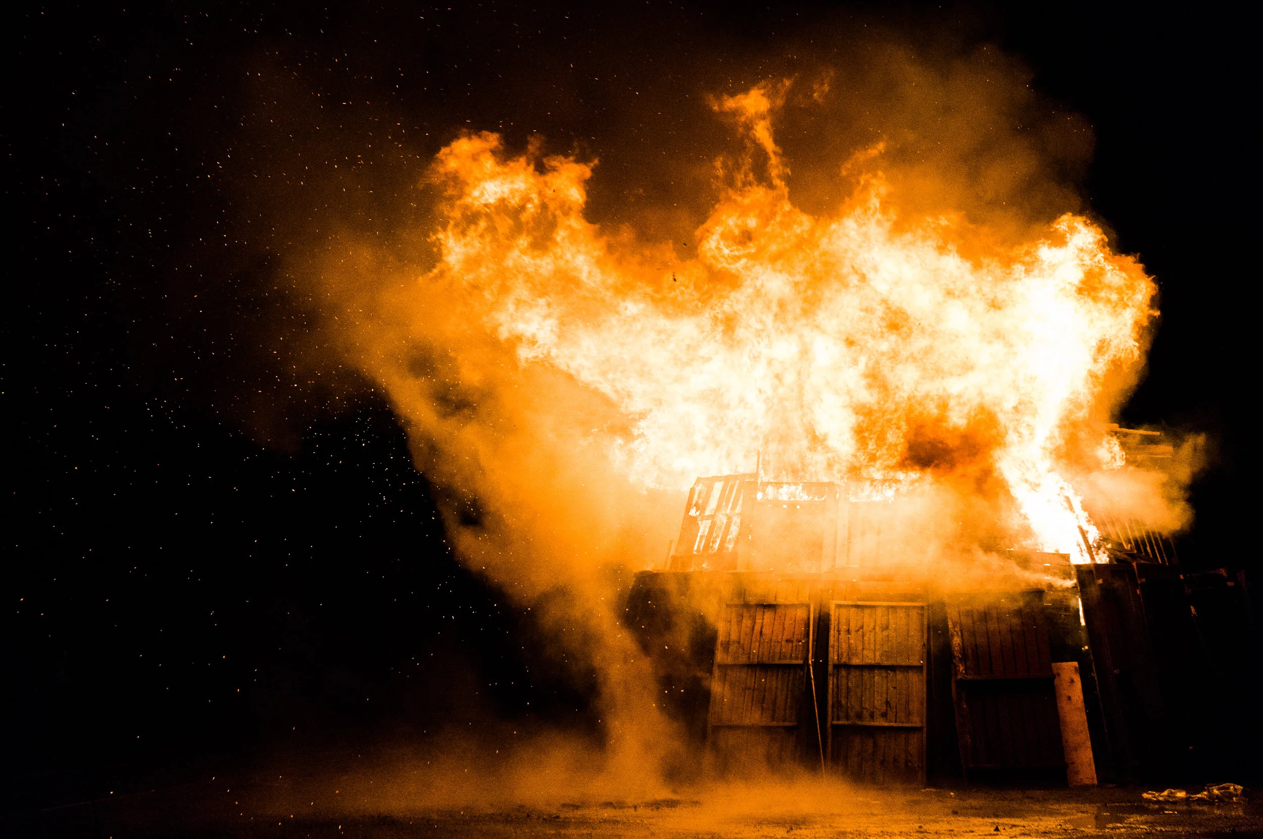 "...burn it down!" (Image: Stephen Radford)