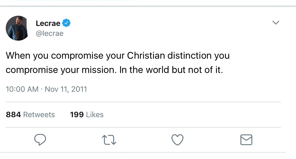 Image: Lecrae, Twitter (2011)