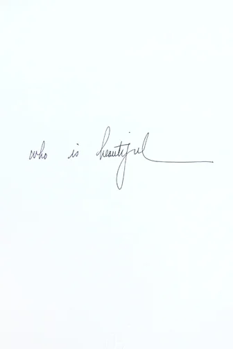Who is Beautiful • by Nancy Riegelman