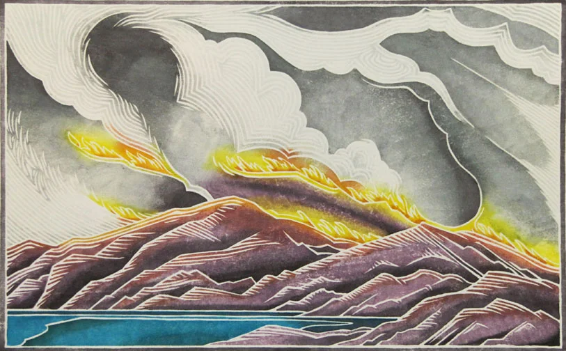 Fire Above the Lake • by Joseph Vorgity
