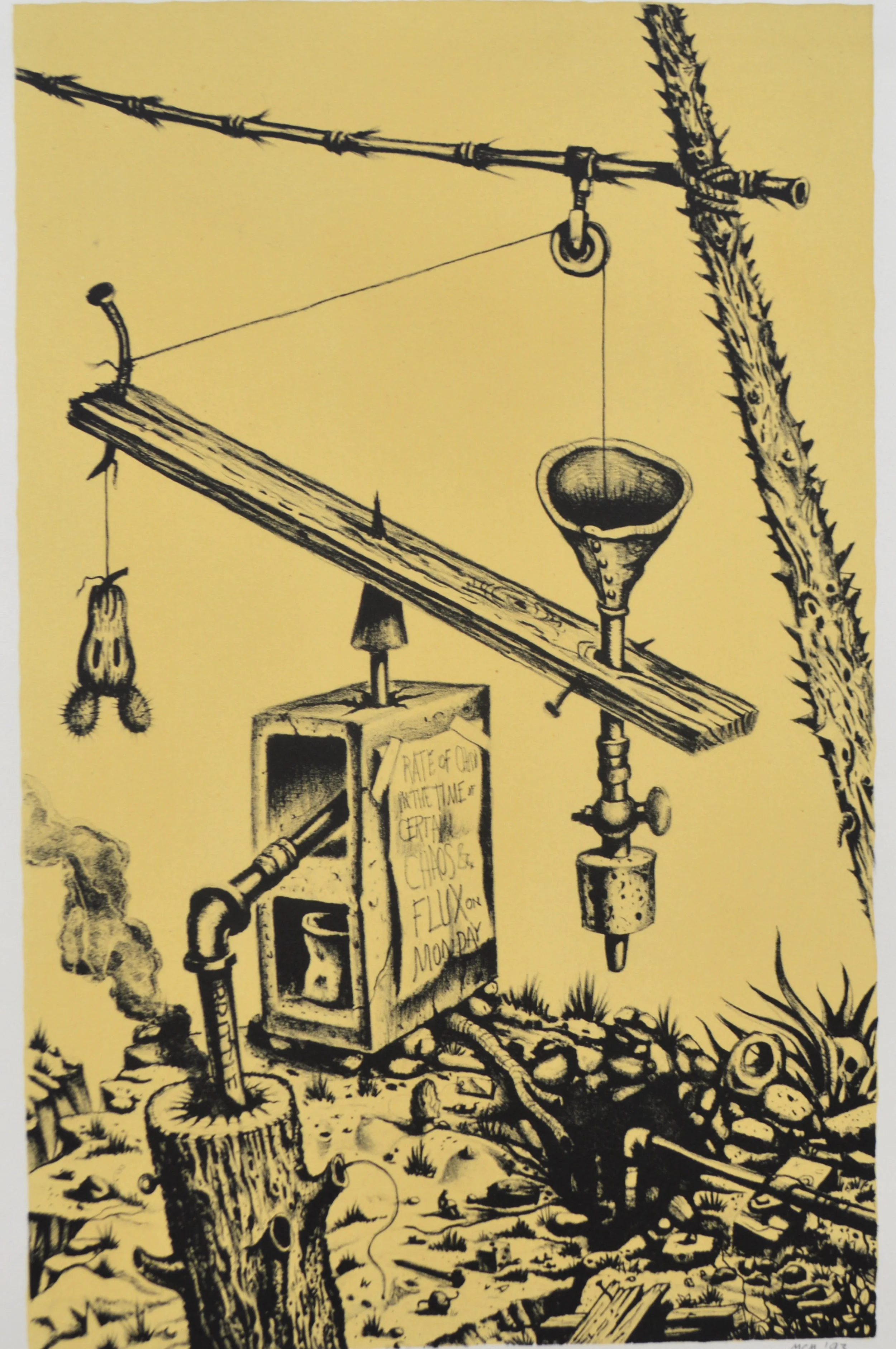 Chaos and Flux • Lithograph, $700, 15.5" x 9.5"