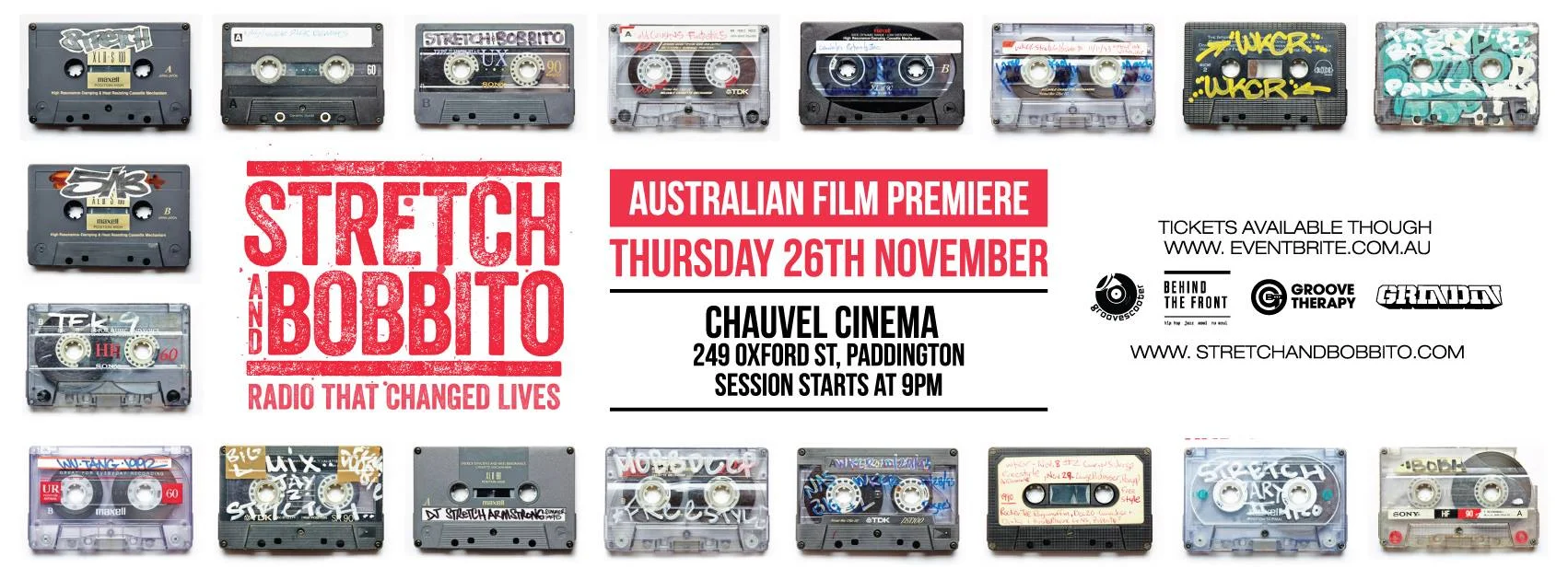 STRETCH AND BOBBITO "RADIO THAT CHANGED LIVES" AUSTRALIAN FILM PREMIERE