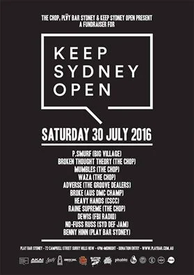 Keep Sydney Open Fundraiser