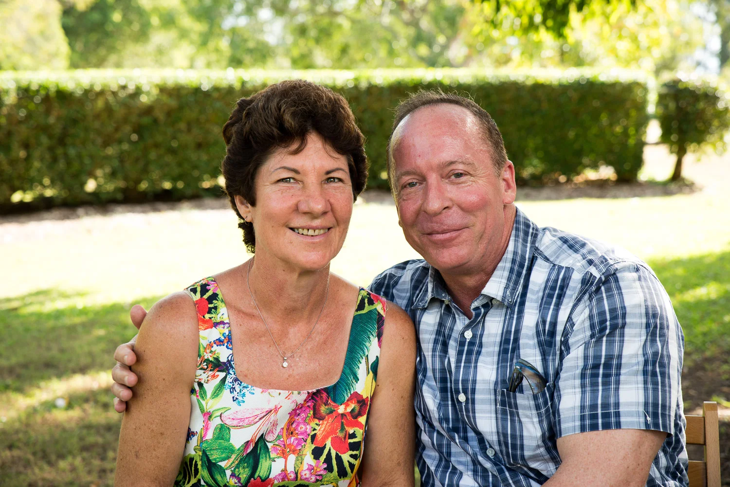 older couple outdoor portrait