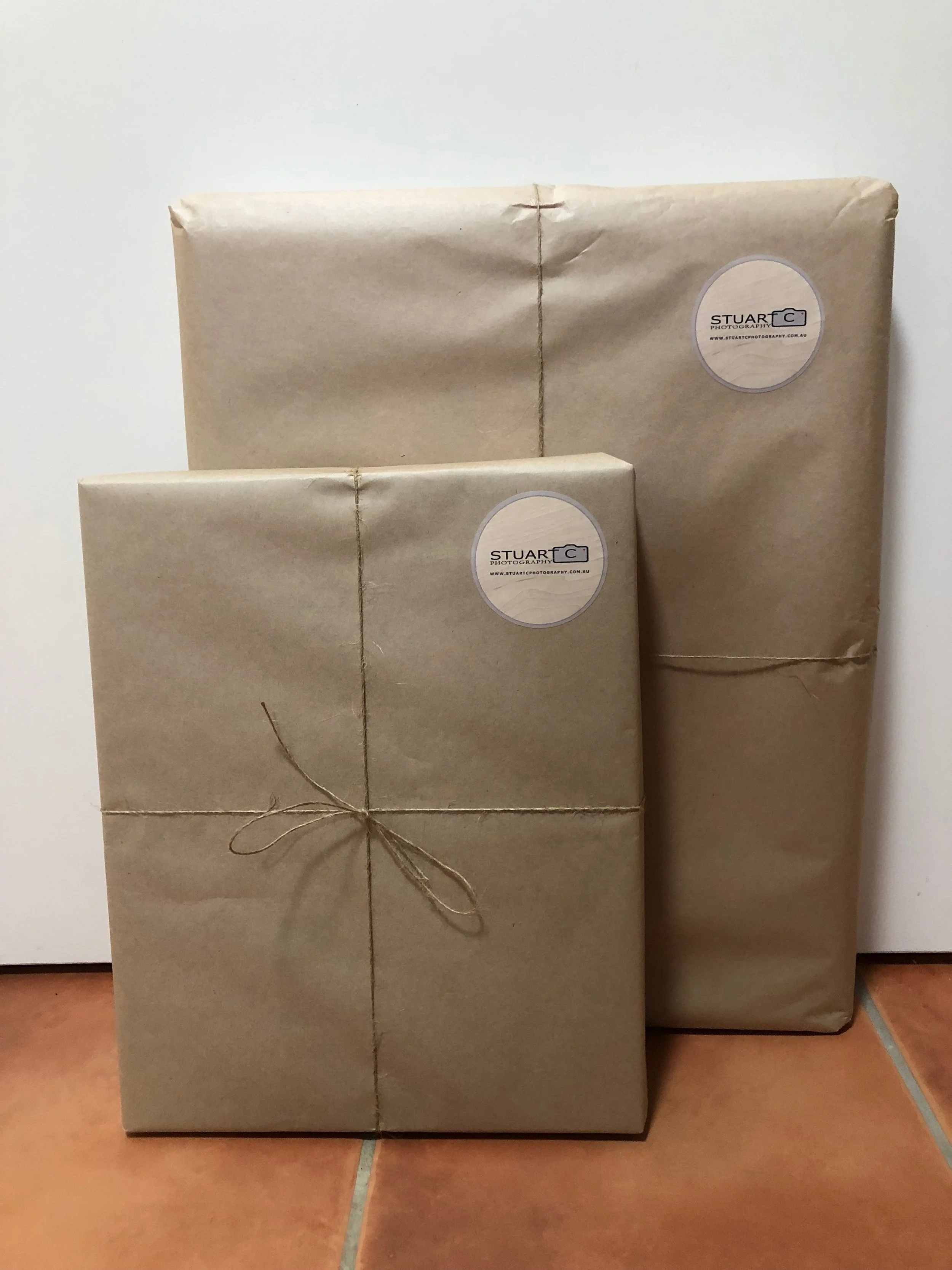 Prints and Canvas wrapped up ready to deliver