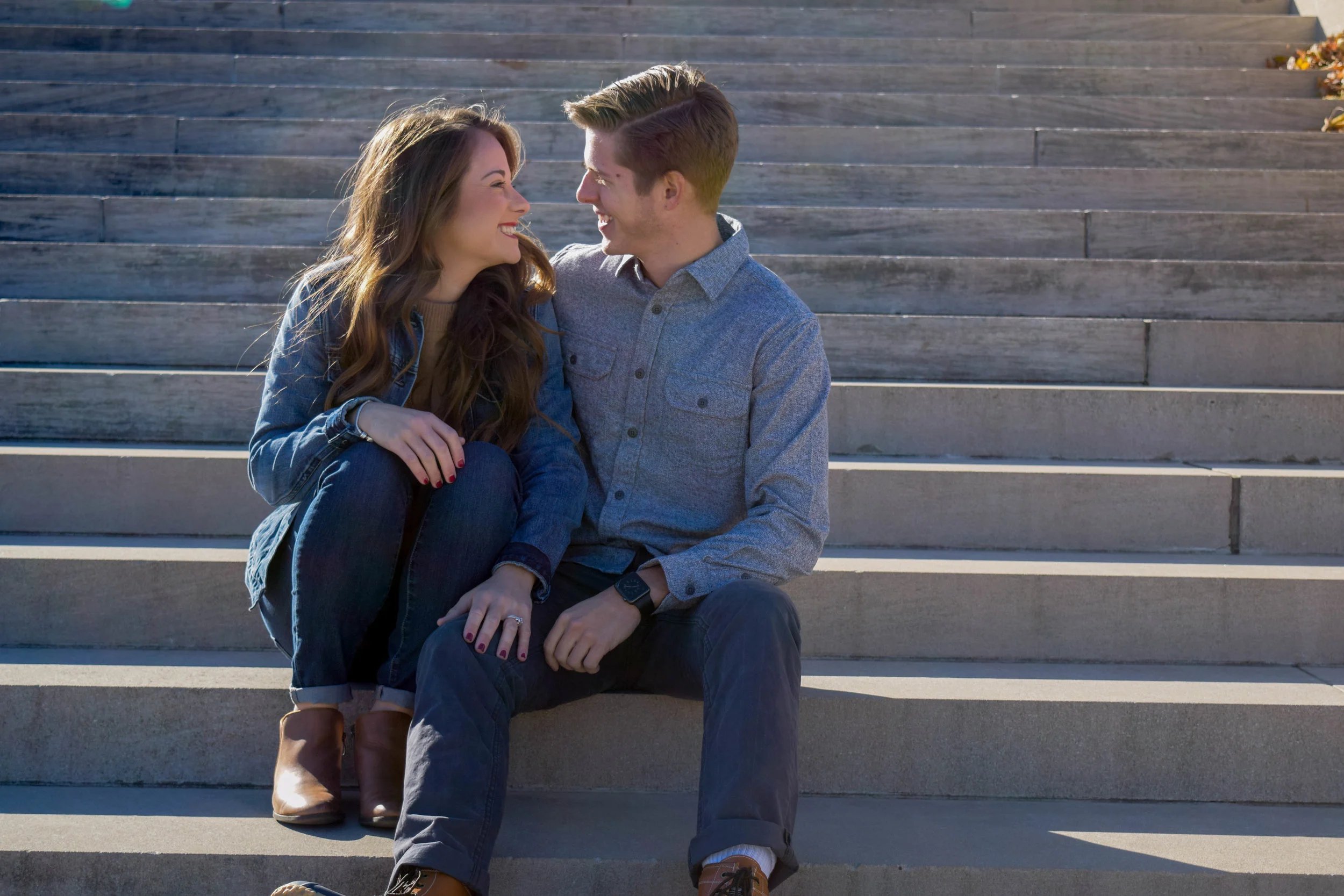 Caroline + Clay | Fall 2016 | World War I Museum | Engagement Session