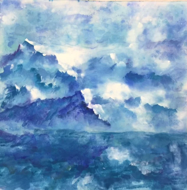 沧海  Misty Mountaintop in Tibet