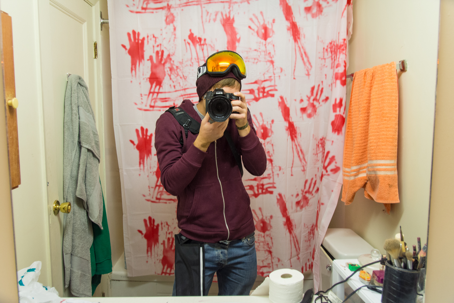 I don't know who's bathroom this was, or exactly how I ended up here...