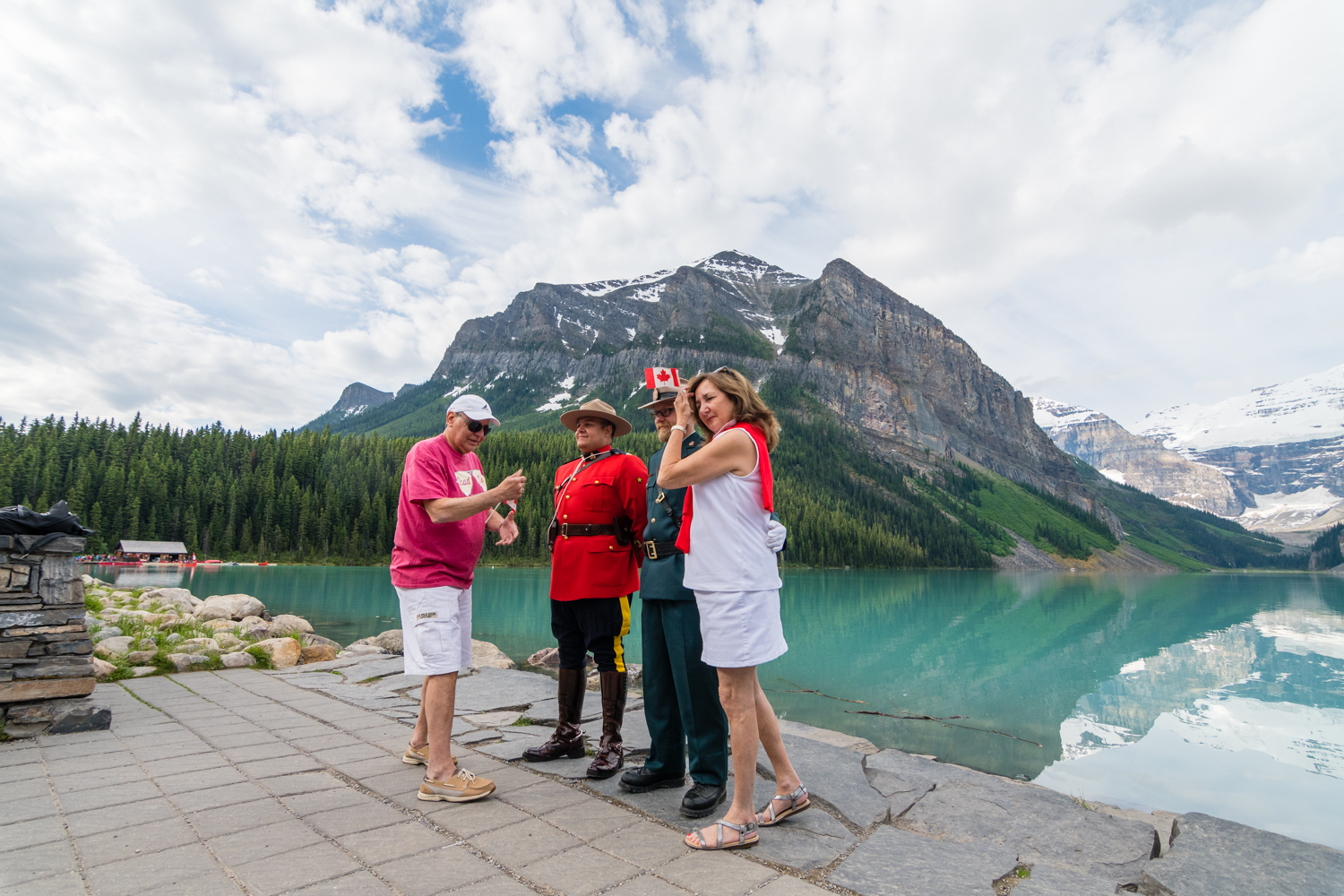 Have a selfie with a Mounty. I guess this was the third Canada day activity.