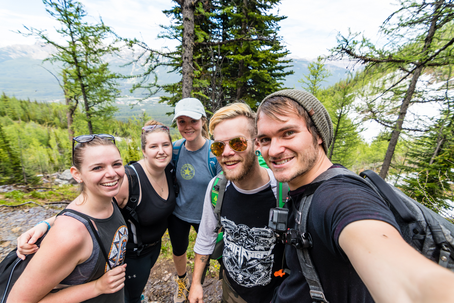The crew, Megan, Em, Nickola, Brad and myself.