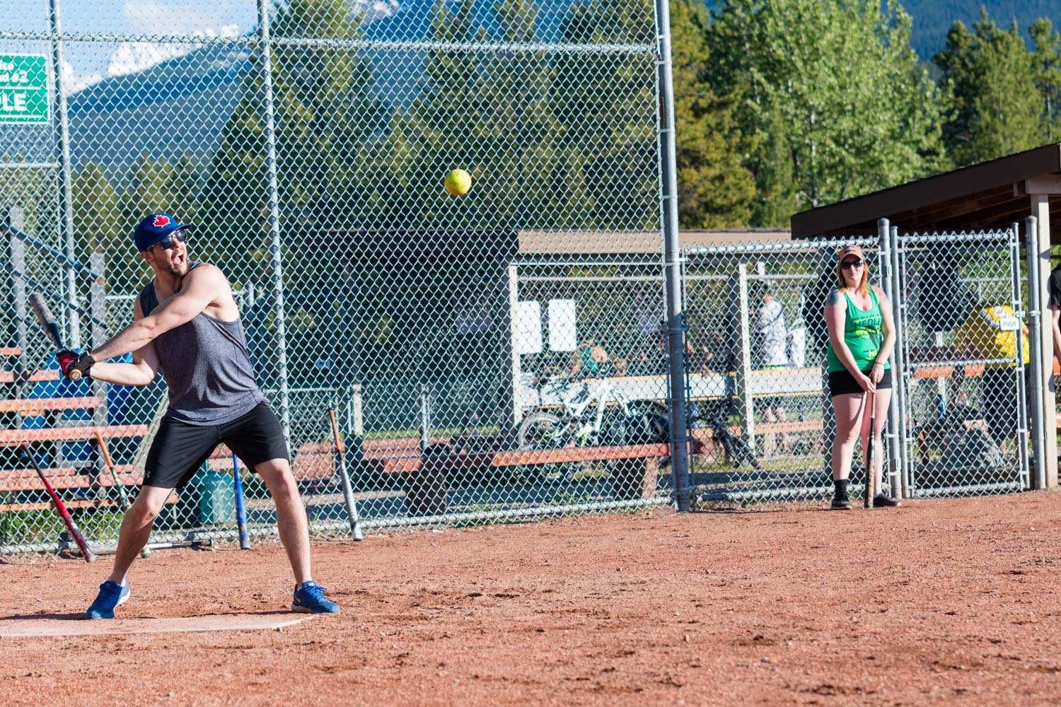 Early season softball photos.