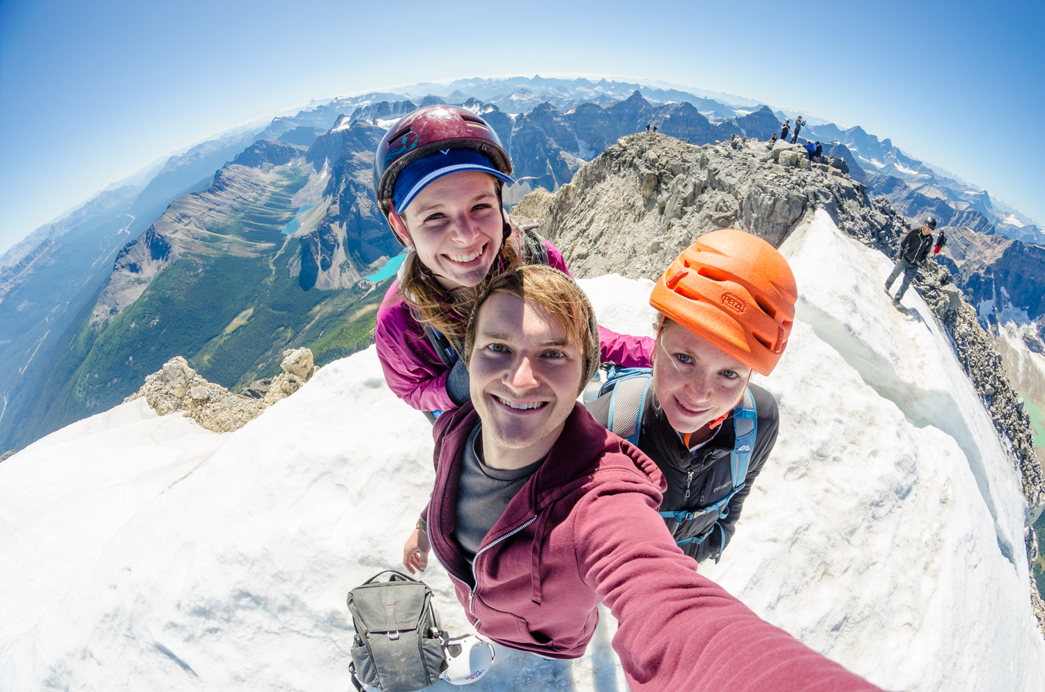 Selfie on top of the ice cap. That feeling you get when you conquer a big peak makes the struggle totally worth it.