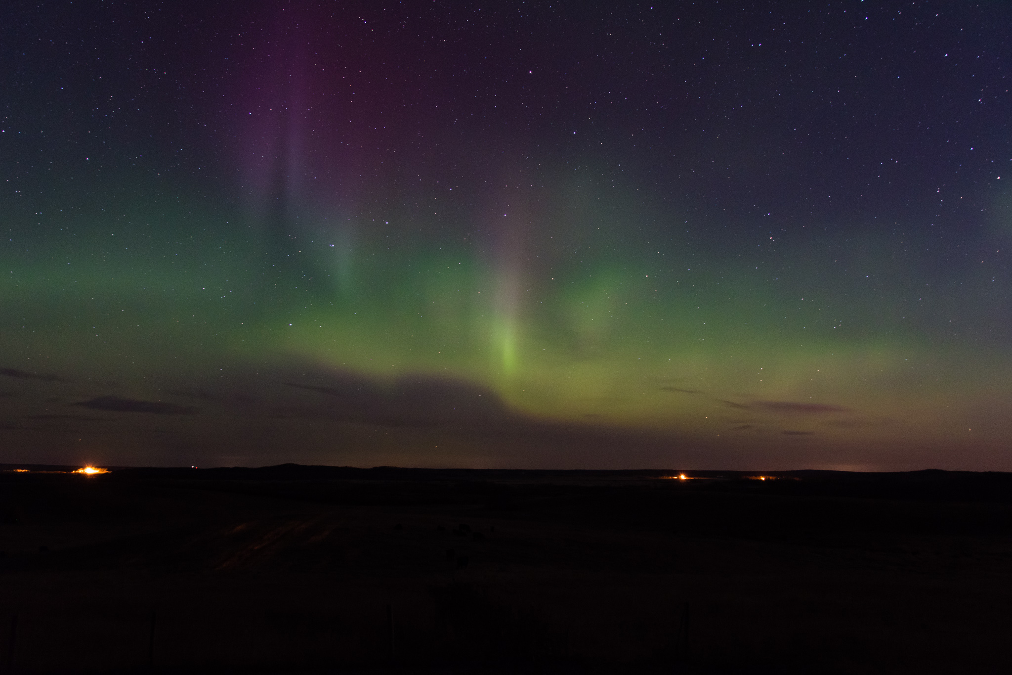 Even here, you can see the northern light.