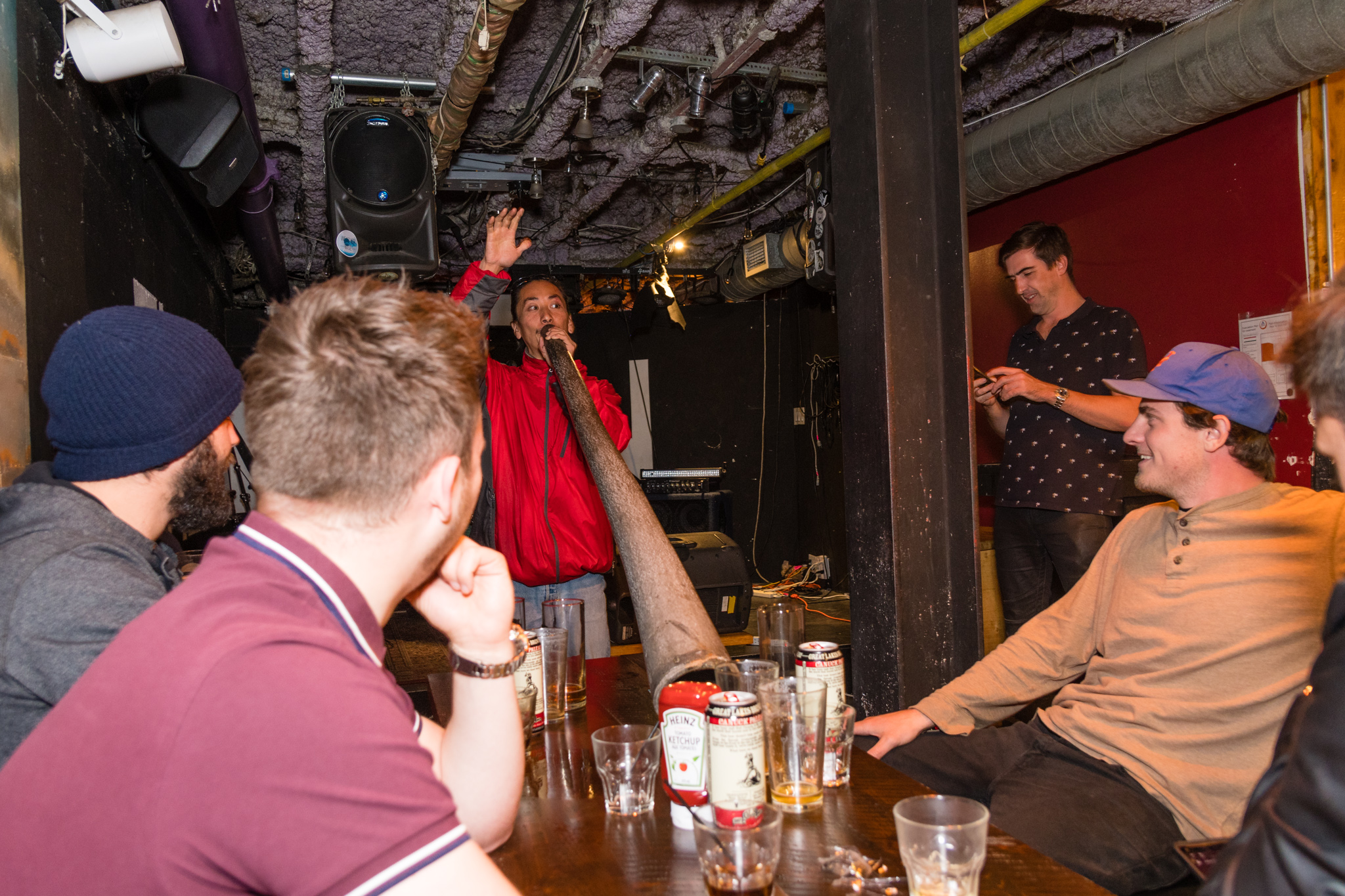 Yusuke combining beatboxing with the didgeridoo. It was fantastic and a honour — with Yusuke Hoshi .