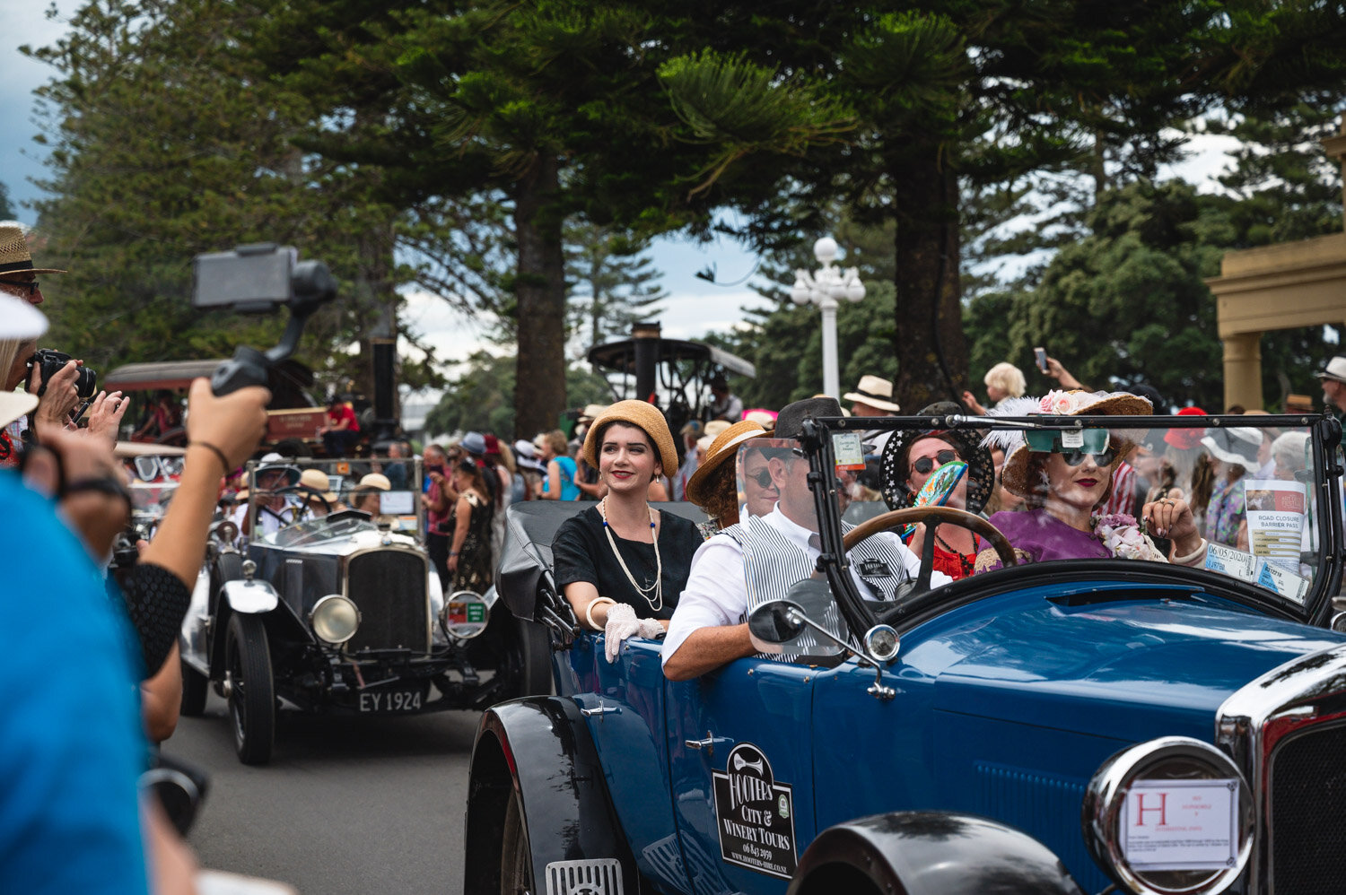  You didn’t need to be a car enthusiast to appreciate the car parade.  