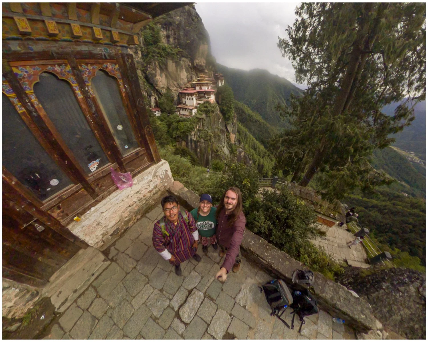  No cameras were allowed in the monastery, but it was a fascinating series of steep corridors and narrow rooms filled with monks, Buddhist idols and candles. 