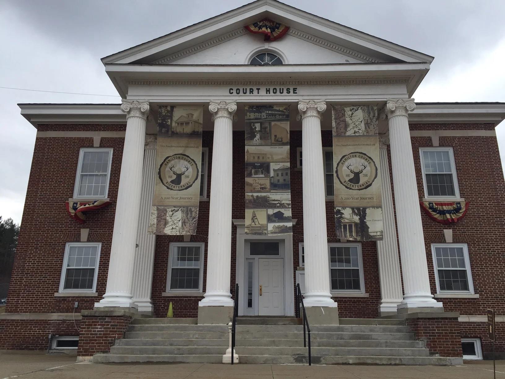 Bicentennial Banners at Hamilton County Courthouse