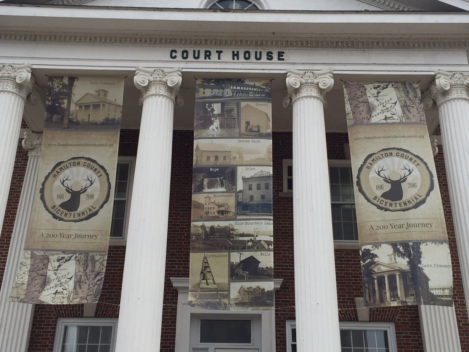 Bicentennial Banners at Hamilton County Courthouse