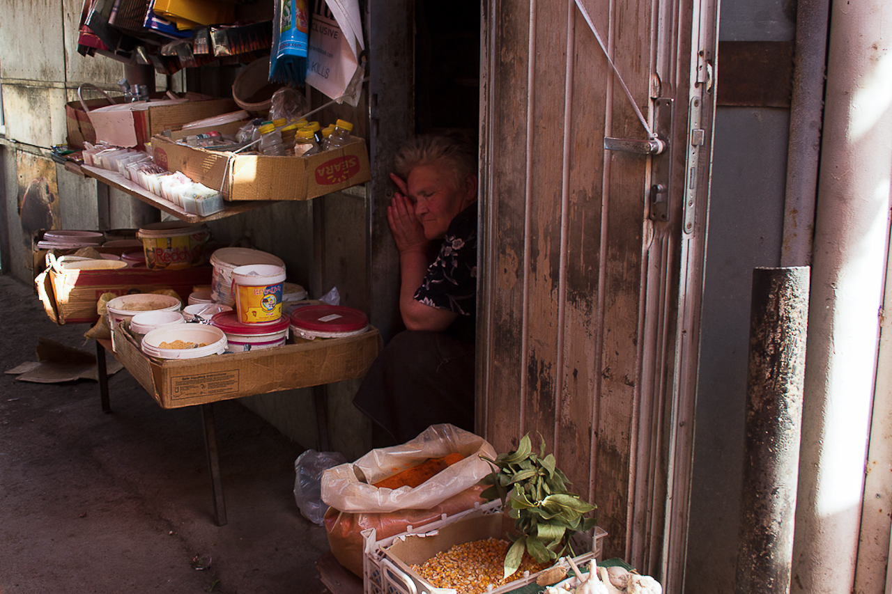 Sleeping in the market