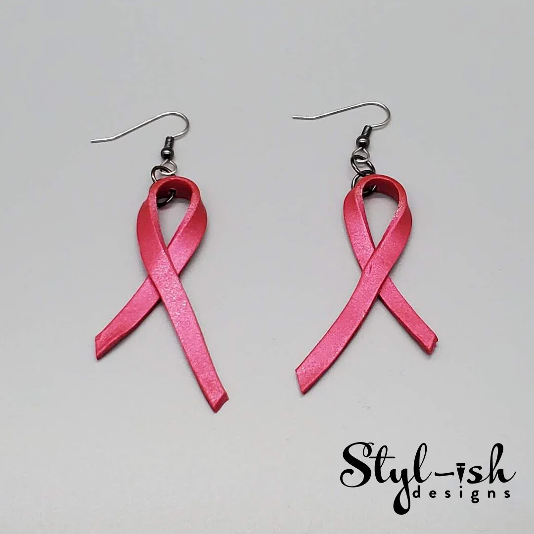 Awareness Ribbon Earrings (P/L/T)