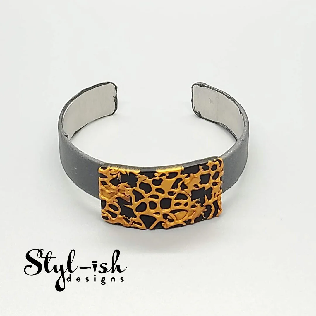 TSP: Webbed Bracelet (Black/Gold)