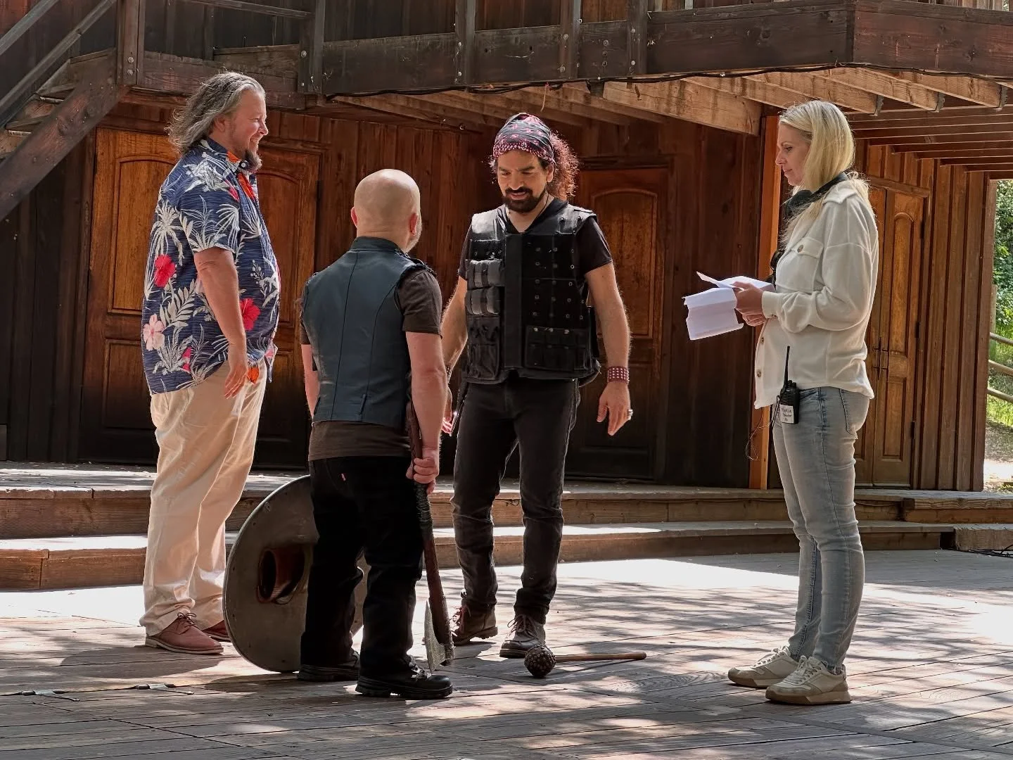 Thinking back to when we got to be on stage at the legendary @theatricum_botanicum outdoor theatre! 🎭 #director #actor #producer #shakespeare @murisaharba @christophezd @mattvlak