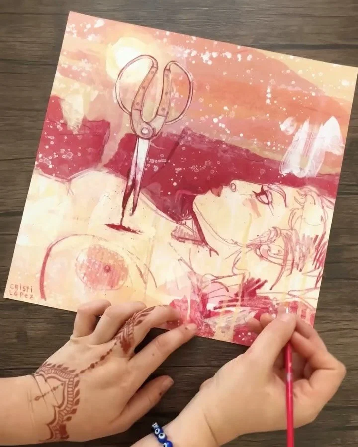 &ldquo;Entrada&rdquo; is available as a limited edition art print. Each piece is wholly unique as it&rsquo;s embellished by hand. I won&rsquo;t be creating any further reproductions of this piece. They are available in my online shop (𝘭𝘪𝘯𝘬 𝘪𝘯 ?