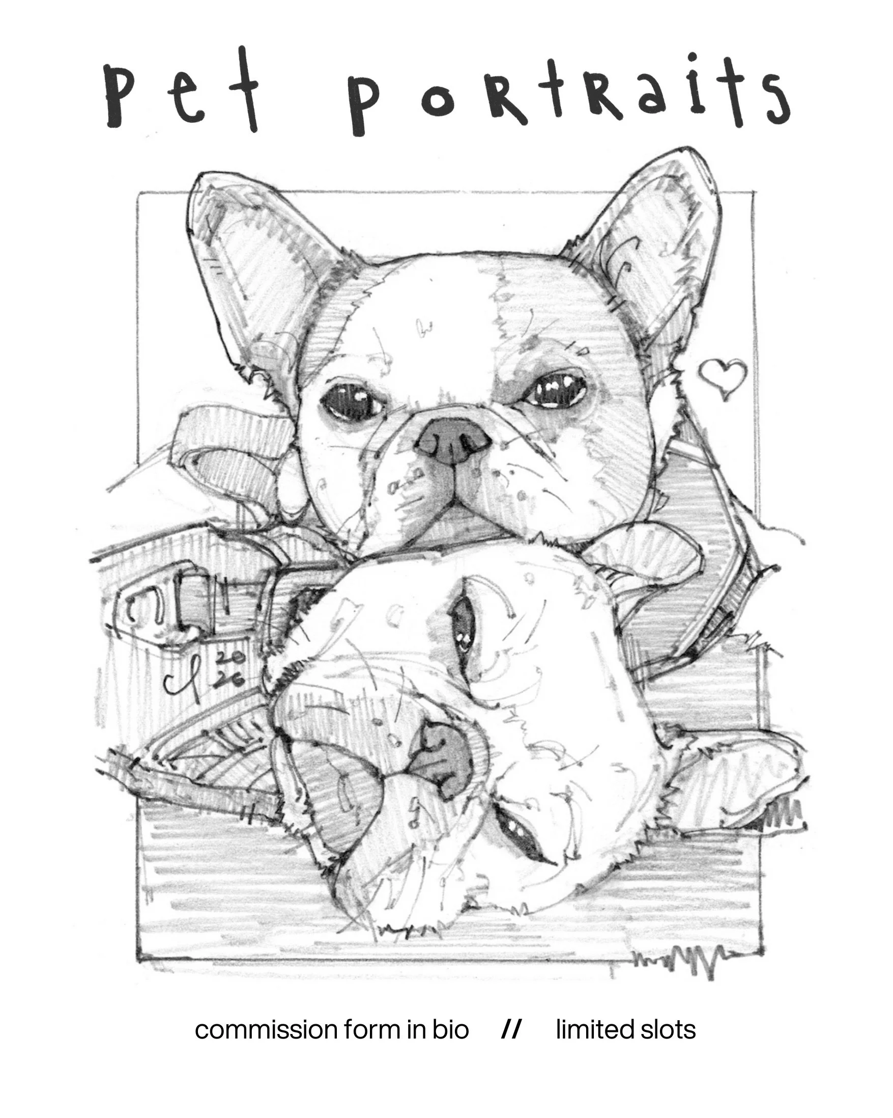 I&rsquo;m offering hand drawn pencil pet portraits for Father&rsquo;s Day! Please know that your commission doesn&rsquo;t have to be for your father or father figure; I just like to plan these around common gifting occassions.
 
I will close commissi