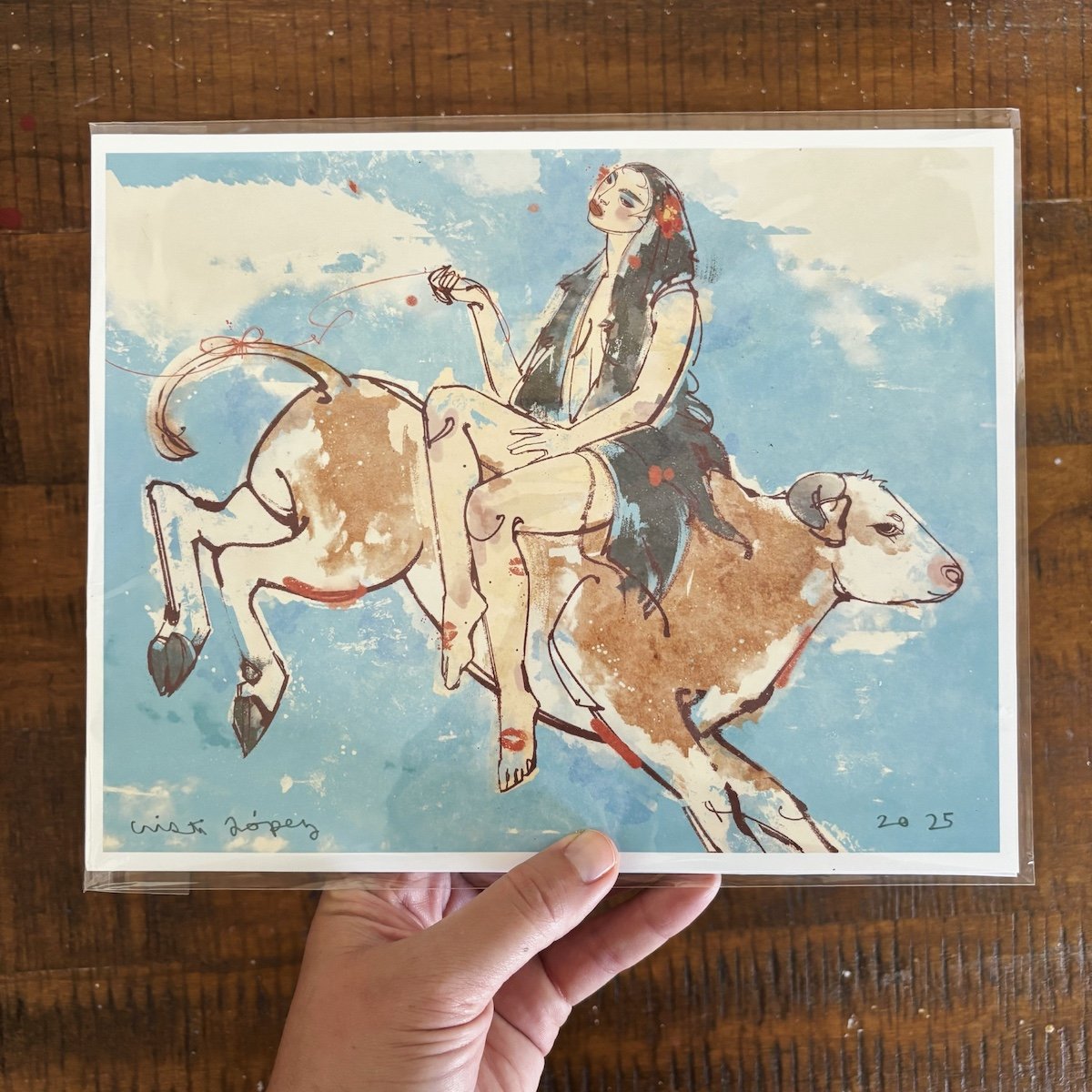Cow 🐄 FloriDiosa Art Print & Sticker Pack