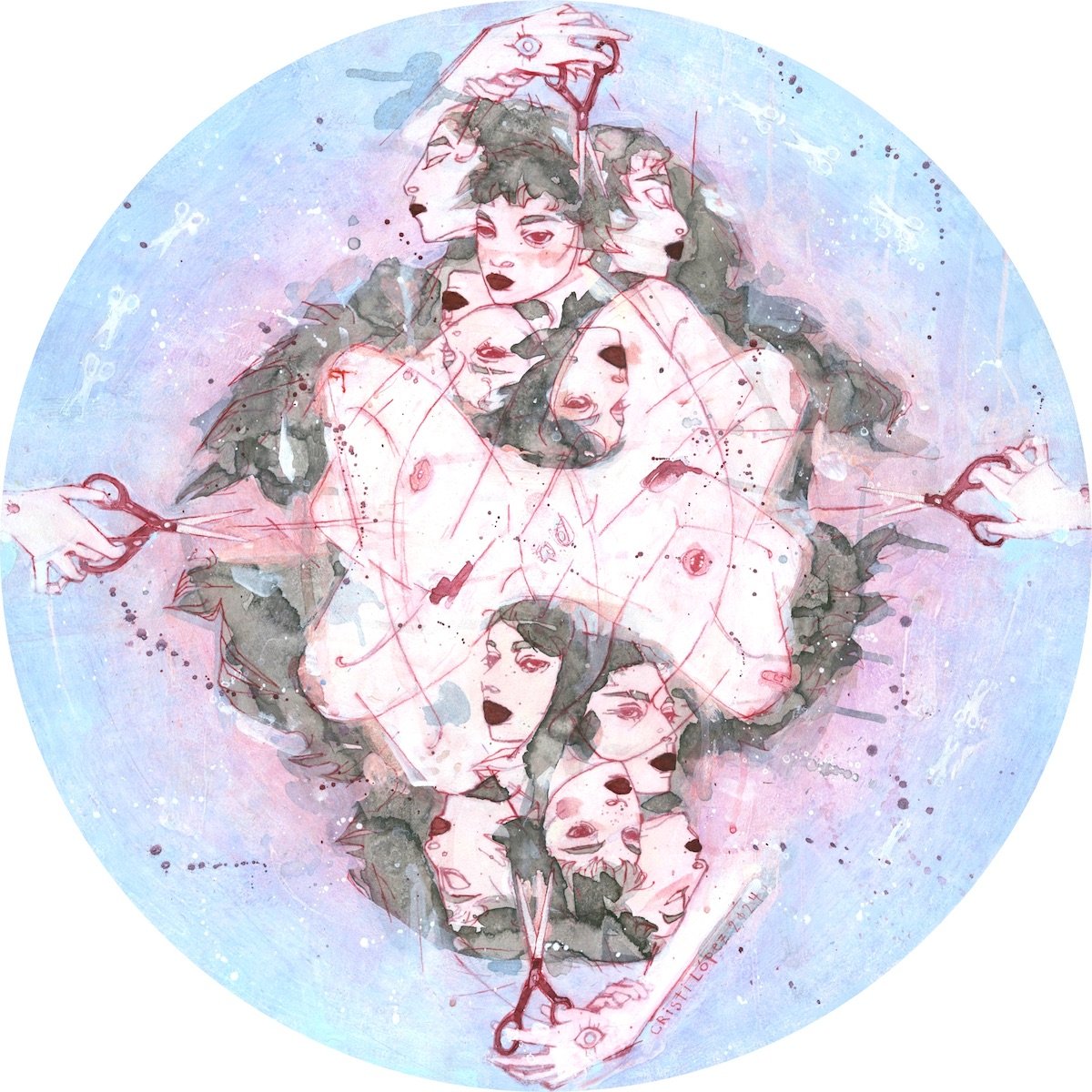 Harmonia , 2024
Colored pencil and acrylic on paper mounted to panel; 24” x 24”
AVAILABLE