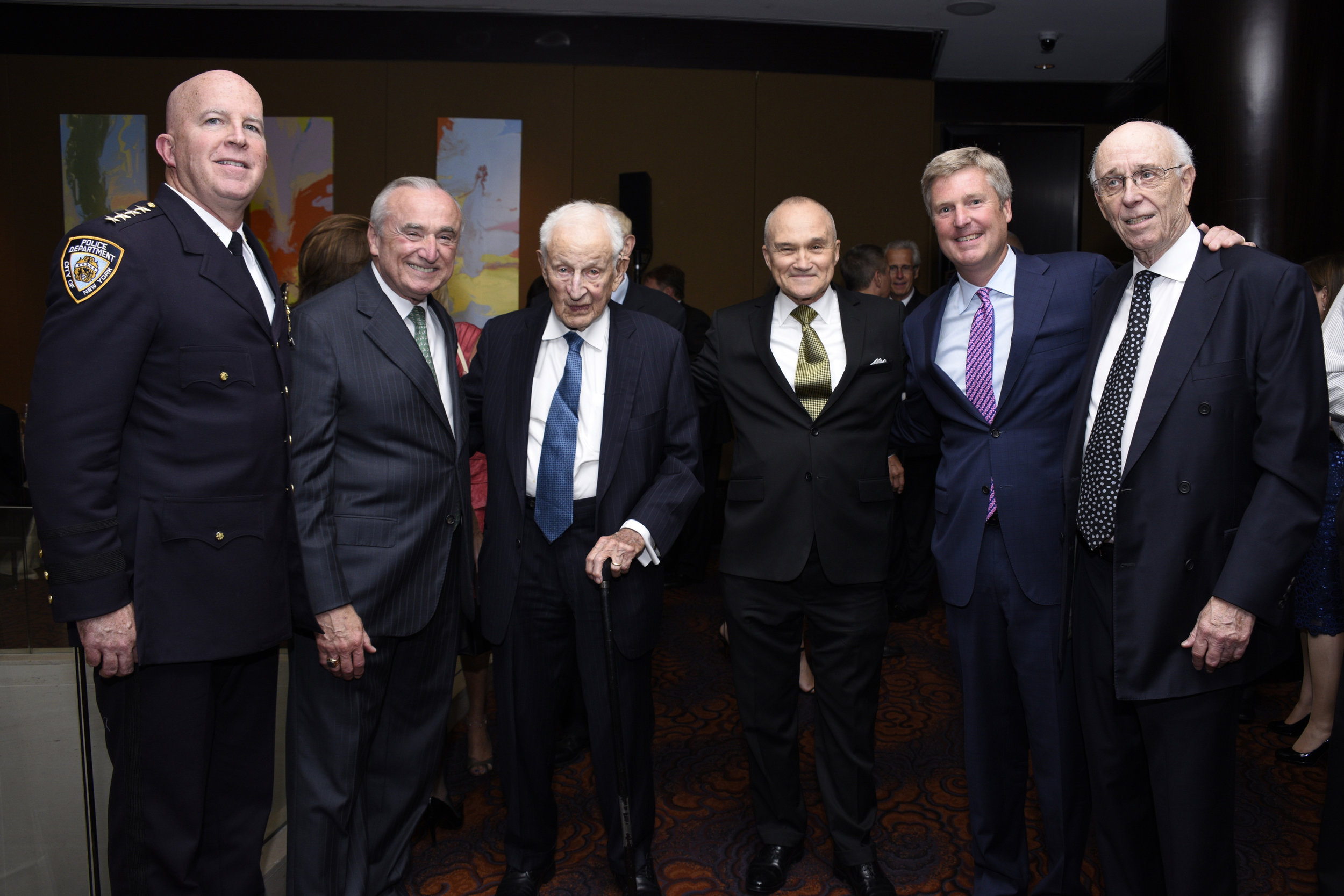 James P. O'Neill, William J. Bratton, Robert M. Morgenthau, Raymond W. Kelly, John B. Osborn and Robert J. McGuire.jpg