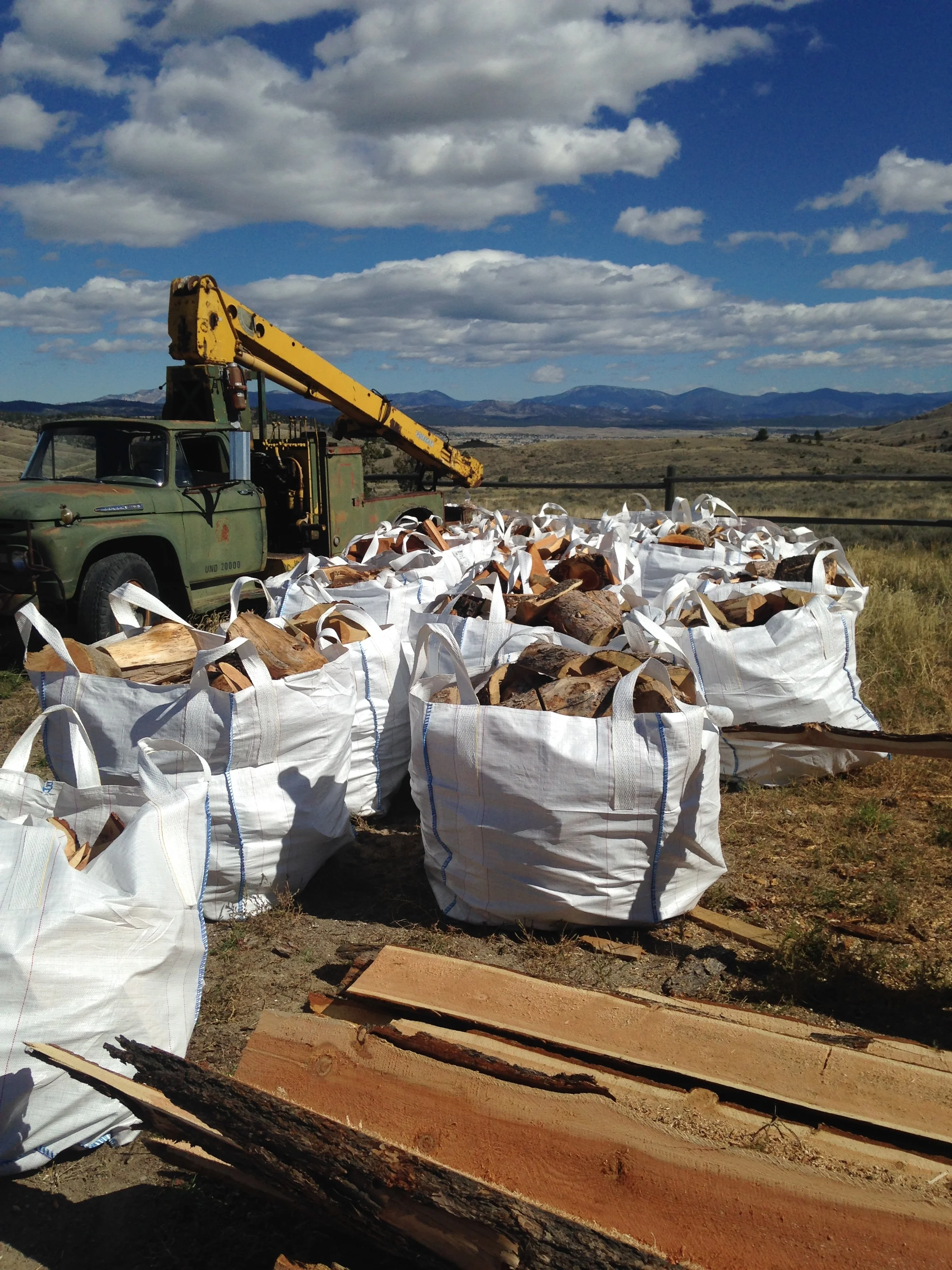 super sacks of firewood pre cut for sale