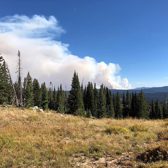 Fires south east of steamboat, then one popped up on course so we got rerouted. Second best 50miler time of 11:45, tight legs, side stitches, but no vomiting like last year. #runrabbitrun
