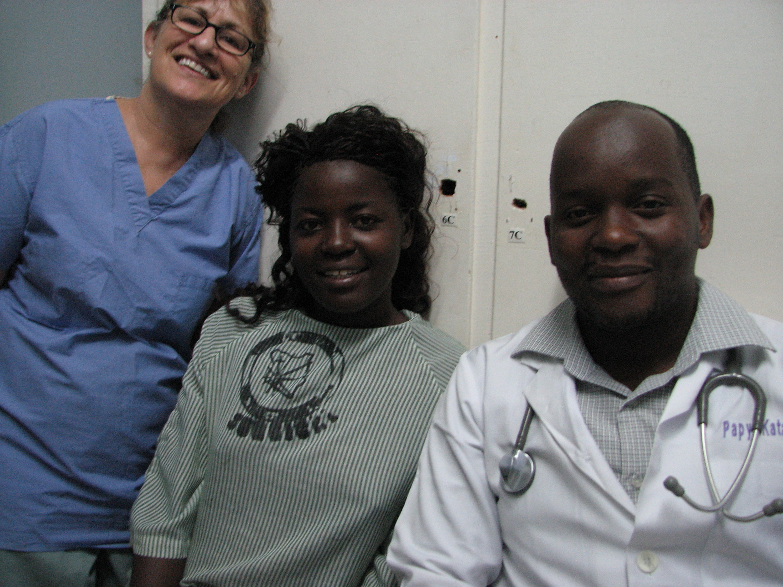 Adokorach with Dr. Papy who came with her from DRCongo