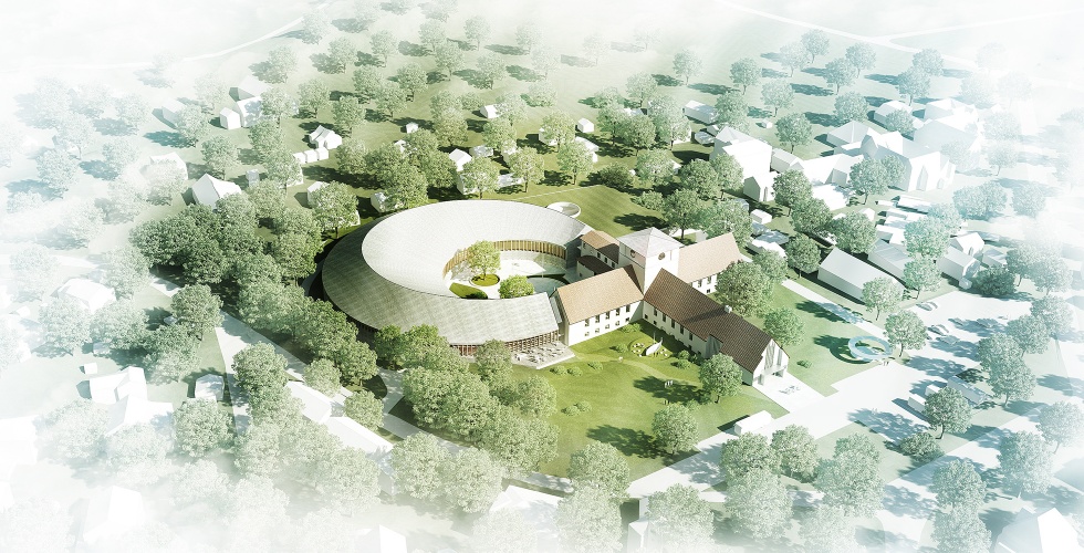 AART's rendering of Naust , the firm's proposed expansion of the Viking Ship Museum, Oslo, Norway. Image : AART.