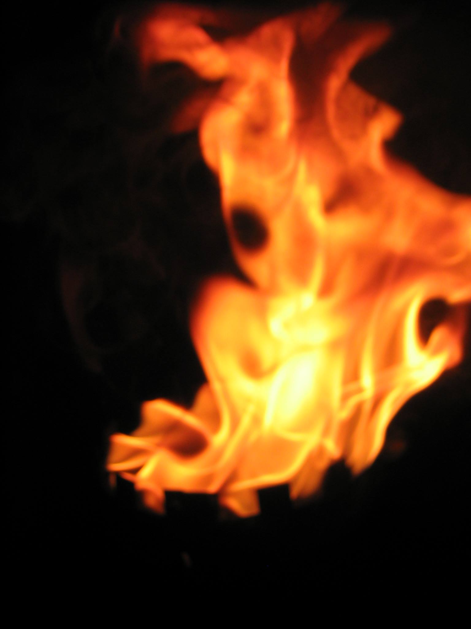 "This flame burst into life to honor Loki during a blood moon chaos magic ritual in 2009." Image: Laguz