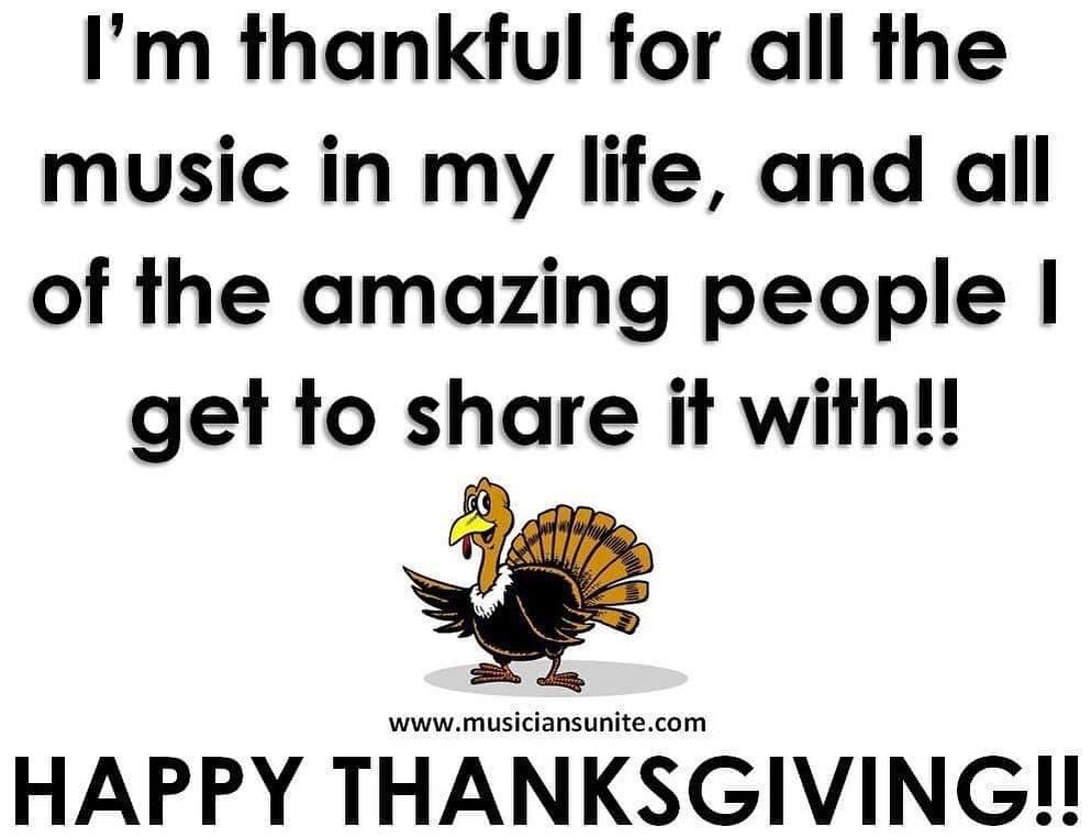 Yes we are!! We&rsquo;re thankful for the music and the musicians! #thankkful #music #musiclessons #youngmusicians #musicteachers