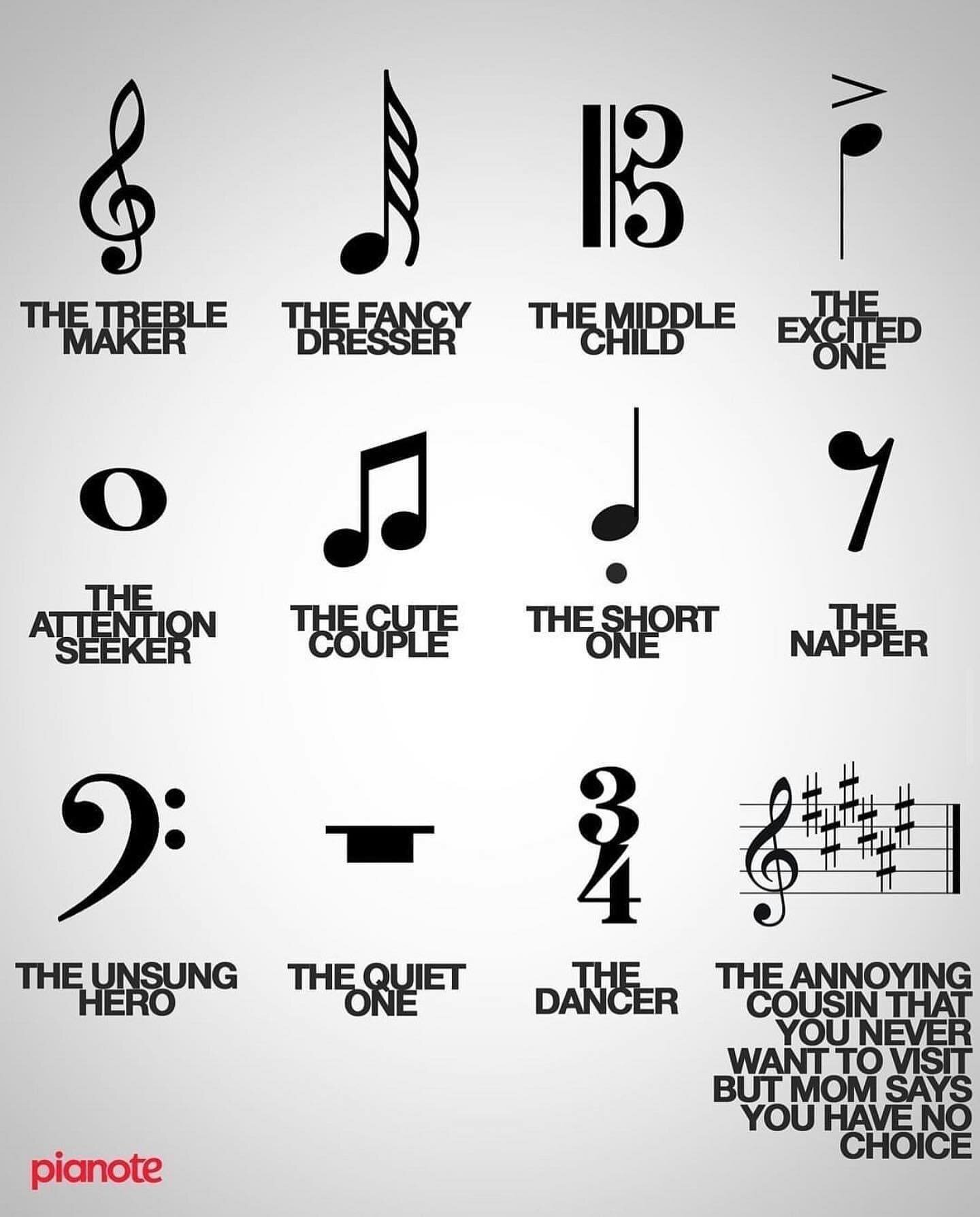 A little humor to end your weekend!😂 We hope you had a great weekend and are ready for a music-filled week. #music #weekend #notes #musictheory