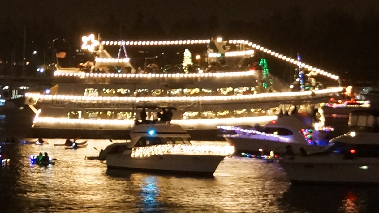 Christmas Ships on Portage Bay. 12/23/2014