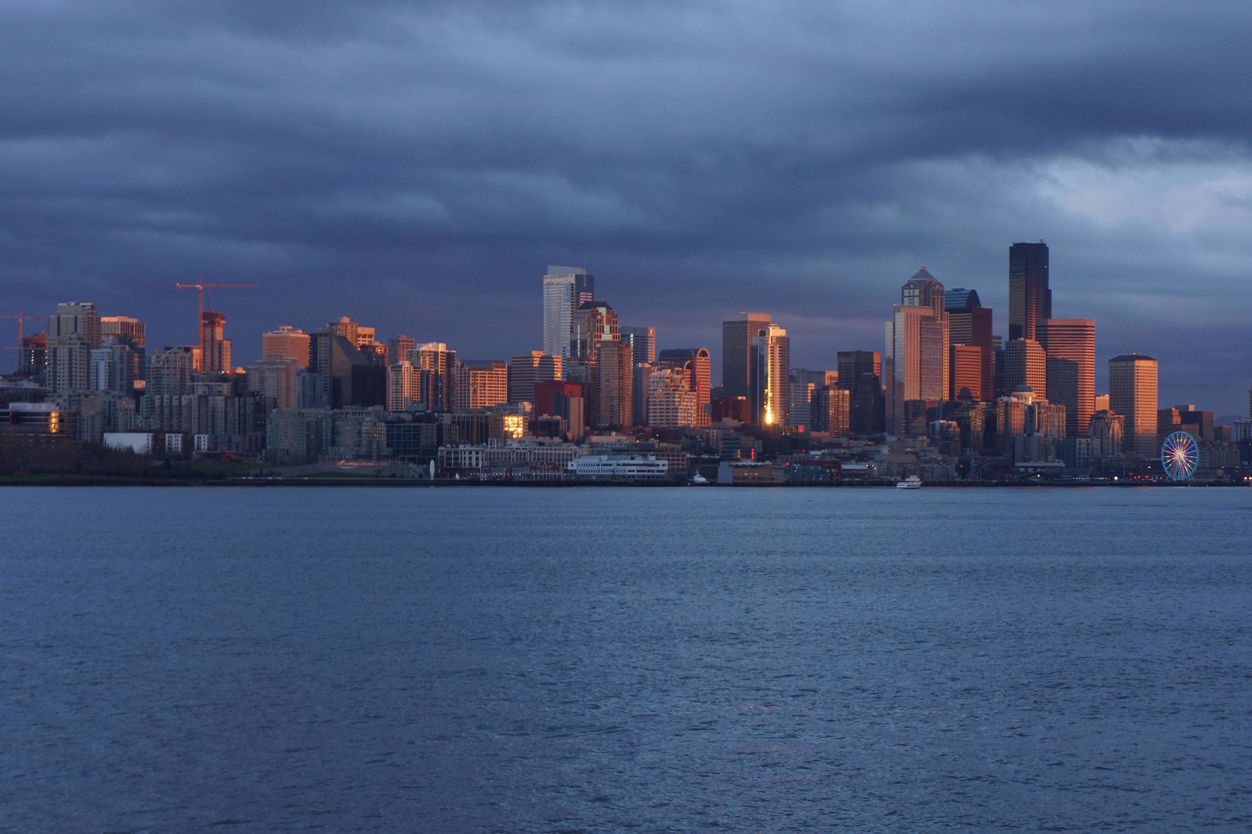 Sunset on Seattle. 12/27/2014