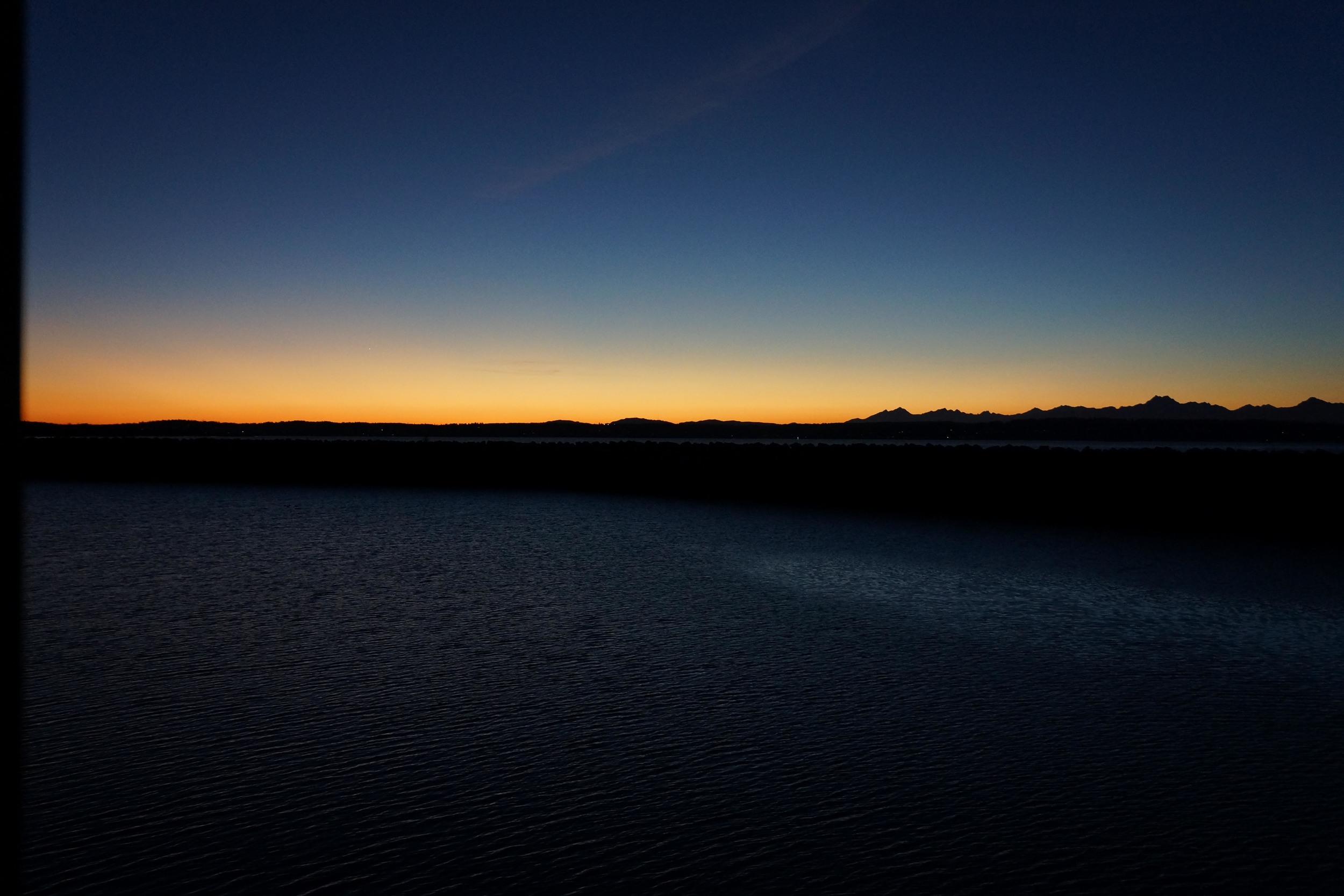 The glow after sunset. 12/30/2014