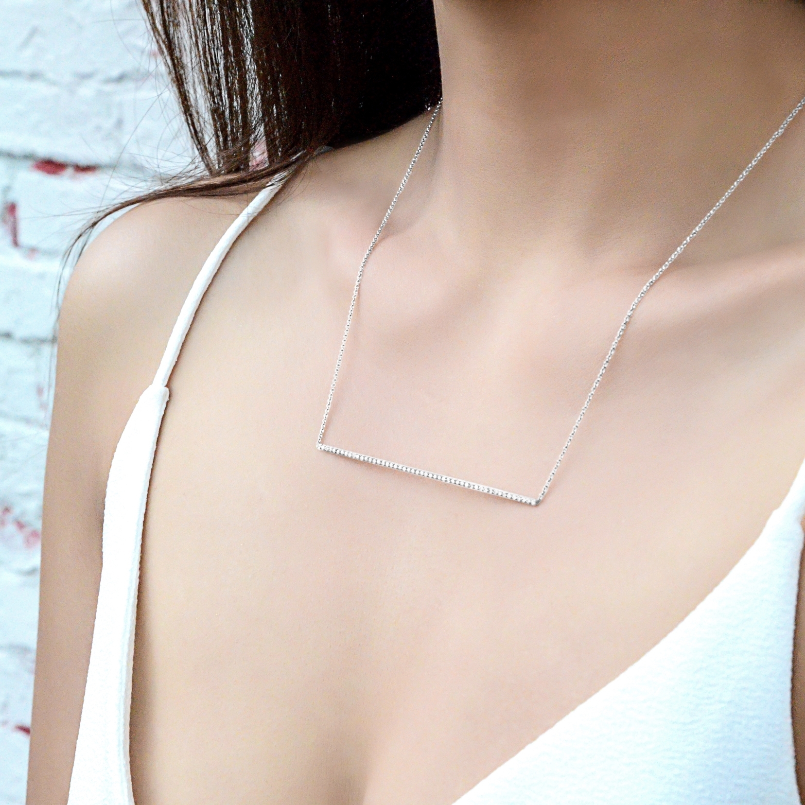 clove & ele fine jewelry designs - Thyme Necklace - White Gold.jpg