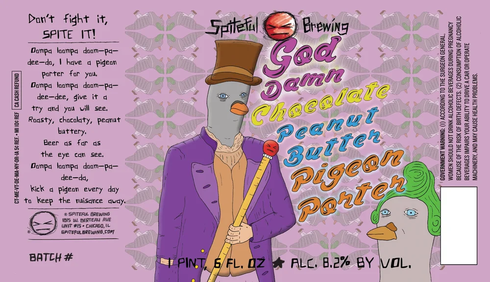 God Damn Chocolate Peanut Butter Pigeon Porter by Spiteful Brewing
