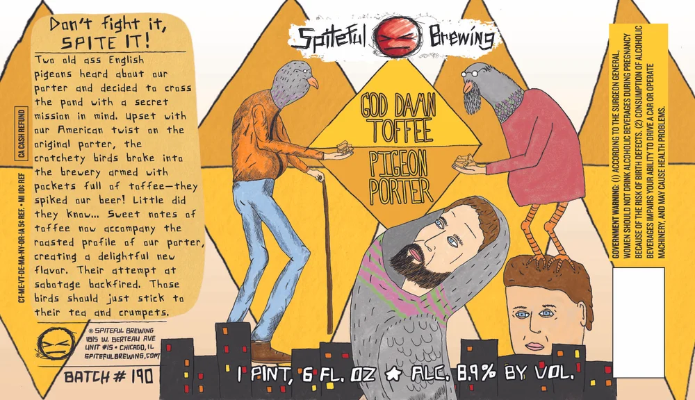 God Damn Toffee Pigeon Porter by Spiteful Brewing